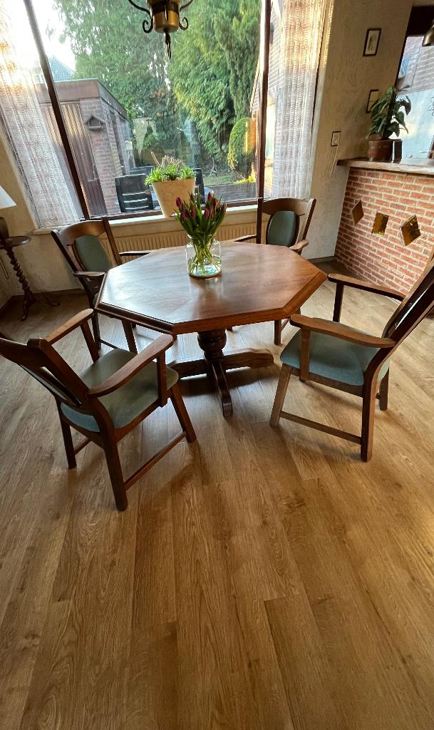 Eethoek, Huis en Inrichting, Ophalen, Gebruikt, 100 tot 150 cm, Eikenhout