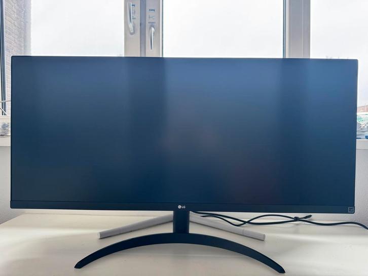 LG 34WP500-B Ultrawide Full HD IPS Monitor, Computers en Software, Monitoren, Zo goed als nieuw, 61 t/m 100 Hz, HDMI, Hoofdtelefoonaansluiting