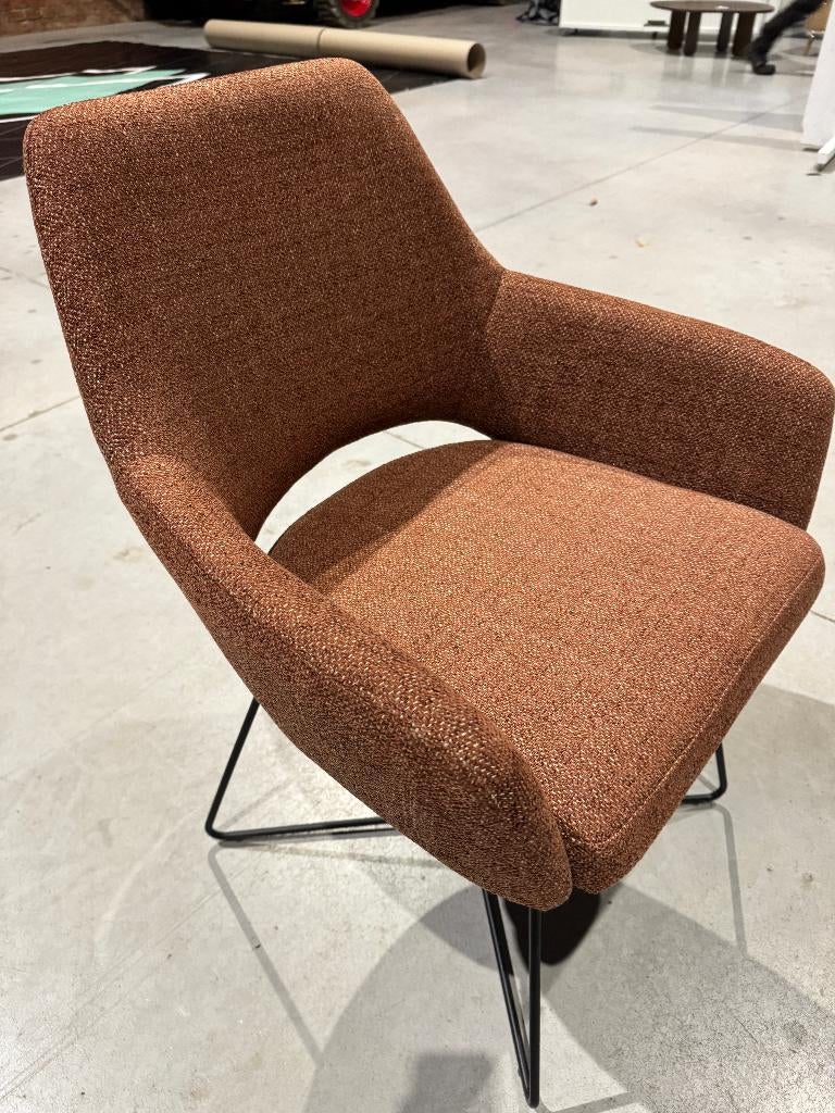 Toonzaalmodel:Jesper Home Yanai Eetkamerstoel - Tuscan Terra, Ophalen, Overige kleuren, Zo goed als nieuw, Stof