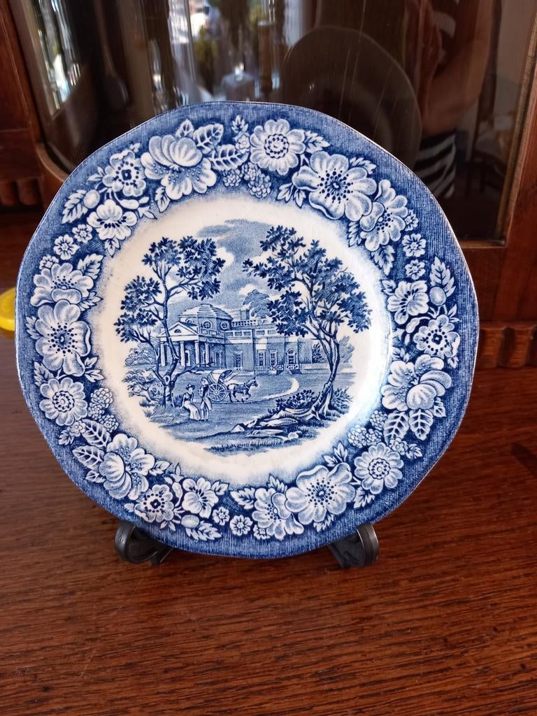 Blauw bordje., Ophalen