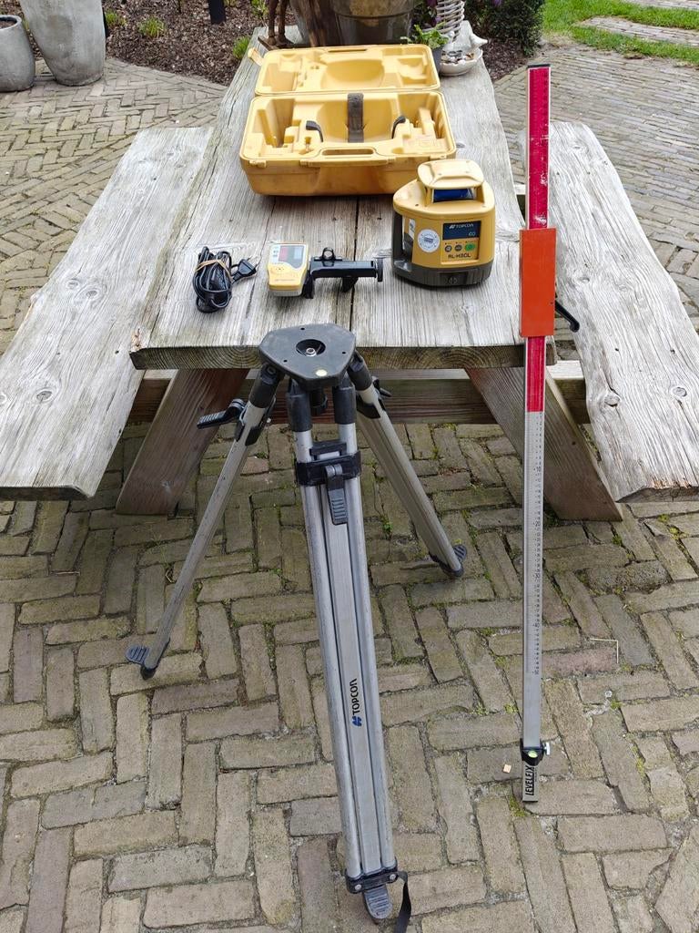 Nette Topcon Laser RL-H3CL met statief en baak, Doe-het-zelf en Verbouw, Ophalen, Gebruikt