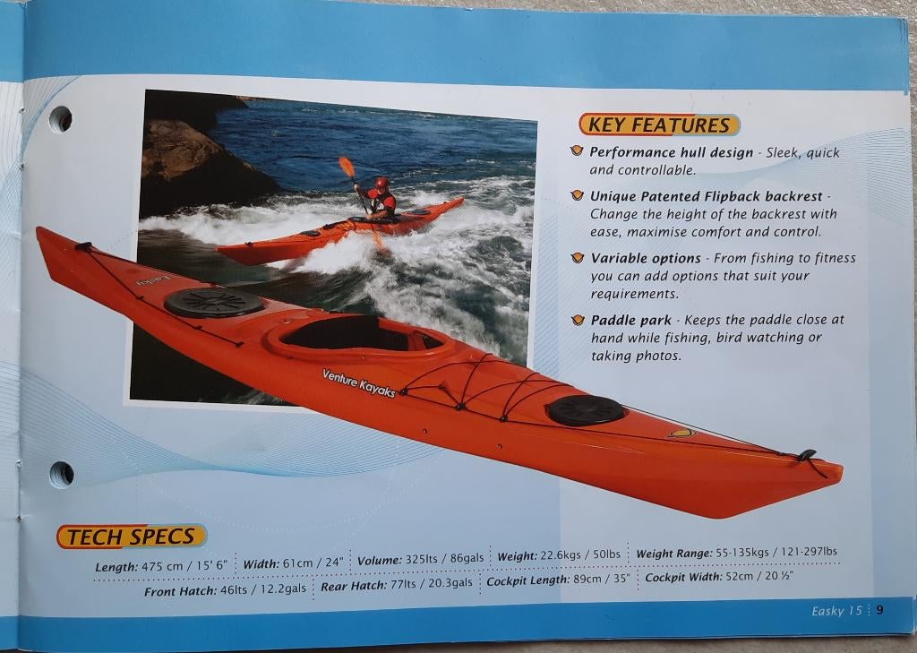 Kajak Easky 15, Ophalen, Gebruikt, 1-persoons