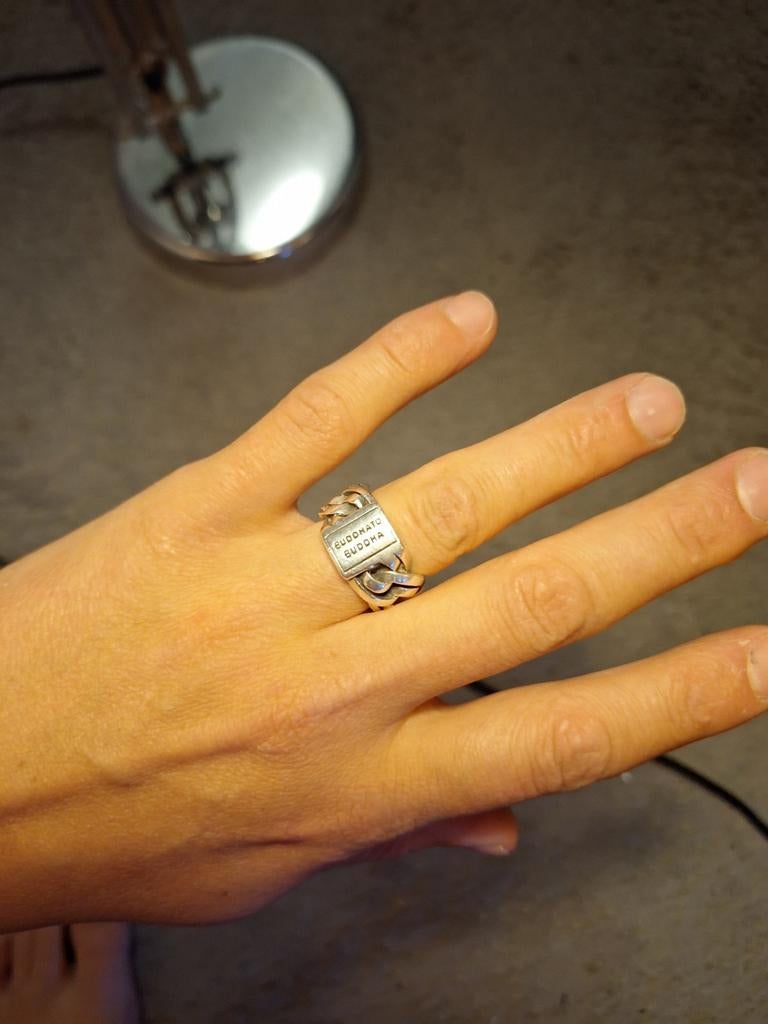 Buddha to Buddha Nathalie Ring - Gerecycled Zilver, Gebruikt, Ophalen of Verzenden, Dame of Heer, Zilver