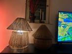 Jute lamp design bali ibiza ligestyle stijl set tafellamp, Ophalen of Verzenden, Nieuw, Rond