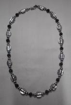 Zilveren vintage collier met granaat nr.324, Sieraden, Tassen en Uiterlijk, Kettingen, Verzenden, Zo goed als nieuw, Met edelsteen