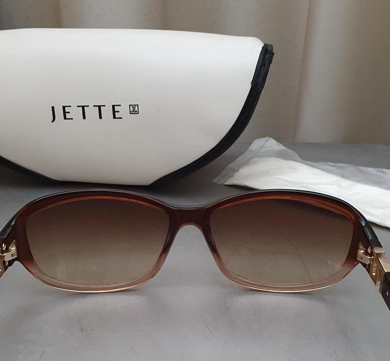 Jette by Licefa 8013 prachtige zonnebril. Inclusief koker, Overige merken, Zonnebril, Bruin, Ophalen of Verzenden