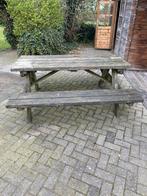 Houten picknicktafel, Ophalen, Gebruikt, Rechthoekig, Hout