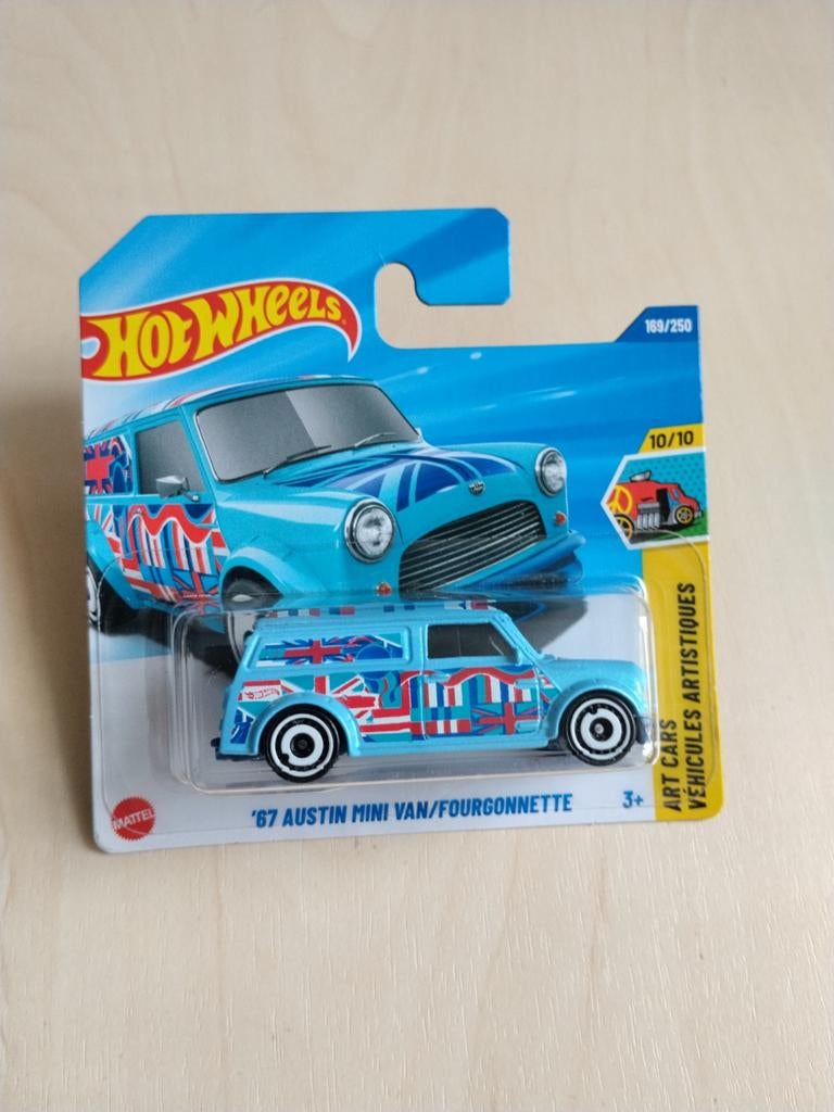 Hotwheels '67 Austin mini van, Ophalen of Verzenden, Nieuw, Auto