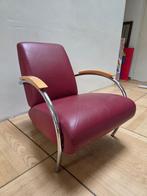 Leren Jan de Bouvrie design stoel - zachte zit!, Ophalen, Gebruikt, Minder dan 75 cm, Leer