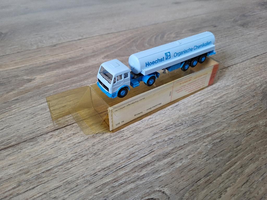 Mercedes Benz tankwagen Hoechst Chemikalien Wiking, Ophalen of Verzenden, Nieuw, Bus of Vrachtwagen, Wiking