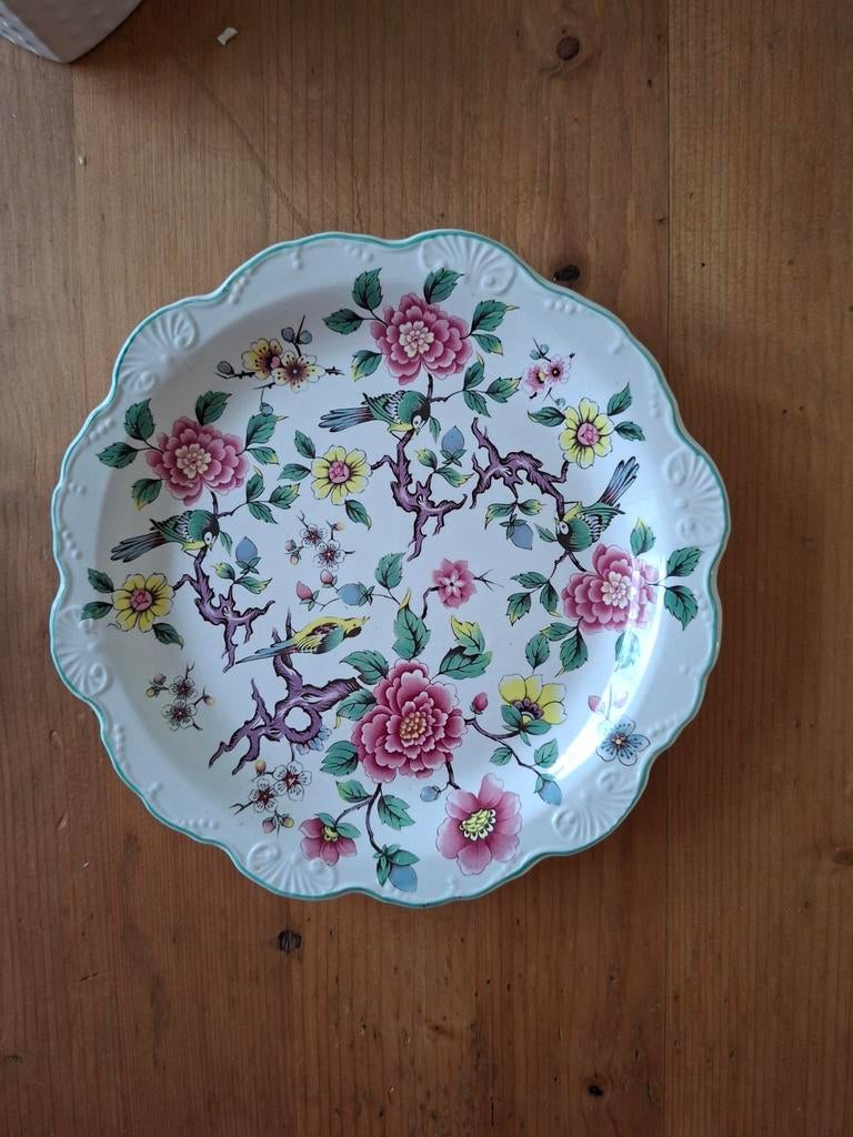 Antiek Engels bord 'Chinese Rose' Old Foley James Kent, Ophalen of Verzenden