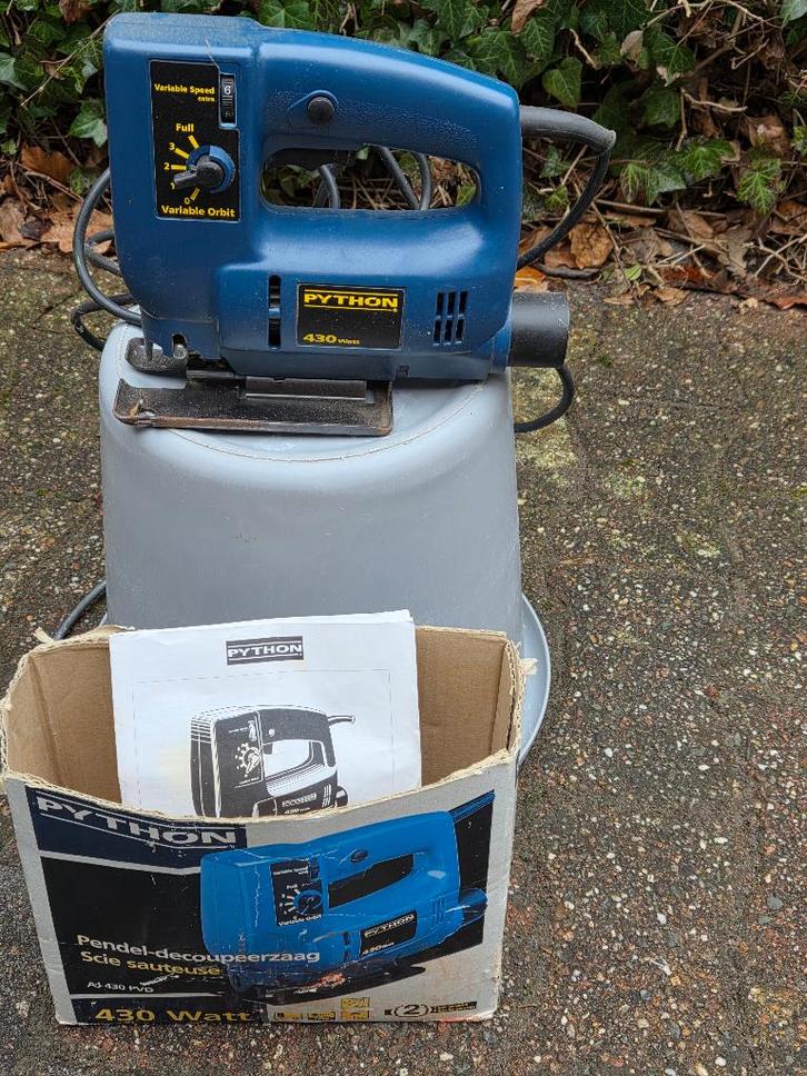 Te koop Python decoupeerzaag 430 Watt, Doe-het-zelf en Verbouw, Gereedschap | Zaagmachines, Gebruikt, Decoupeerzaag, Minder dan 600 watt