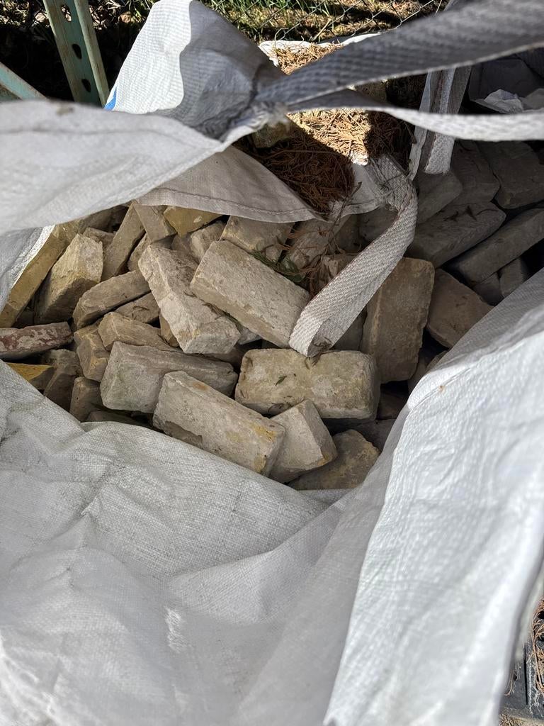 Metsel- of straatgeeltjes - 200 stuks, Doe-het-zelf en Verbouw, Metselstenen, Ophalen, Gebruikt, Bakstenen