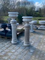 Massief ronde romeinse betonnen zuilen 100 of 85 cm hoog 25b, Ophalen, Zo goed als nieuw