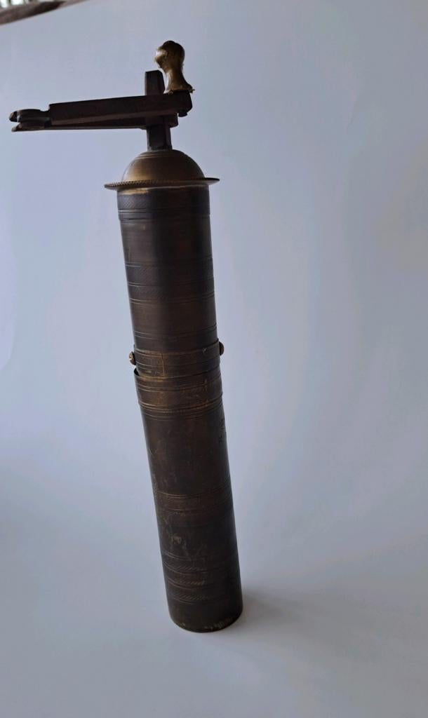 Antieke koperen pepermolen, Ophalen of Verzenden