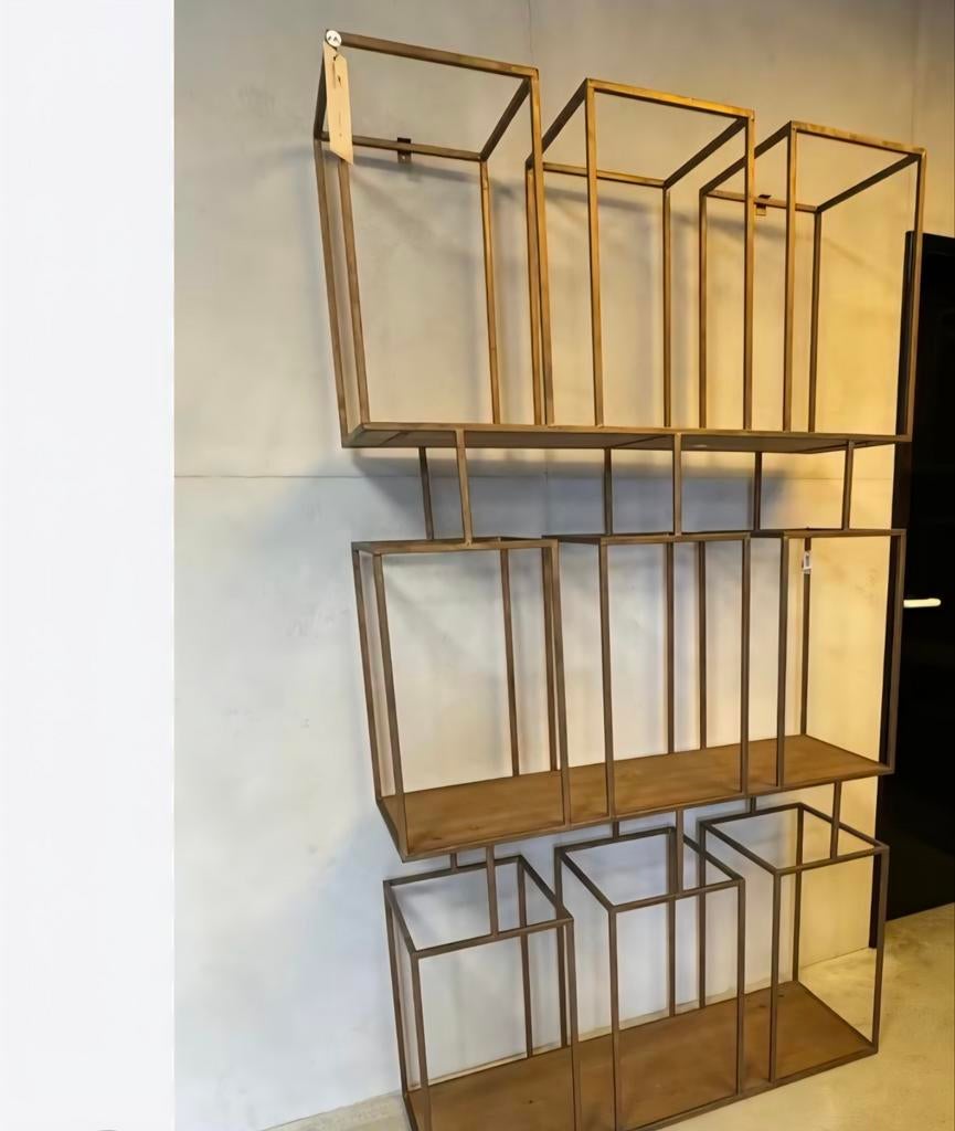 PTMD vakkenkast - Industriële stijl, Met plank(en), Gebruikt, 100 tot 150 cm, 200 cm of meer