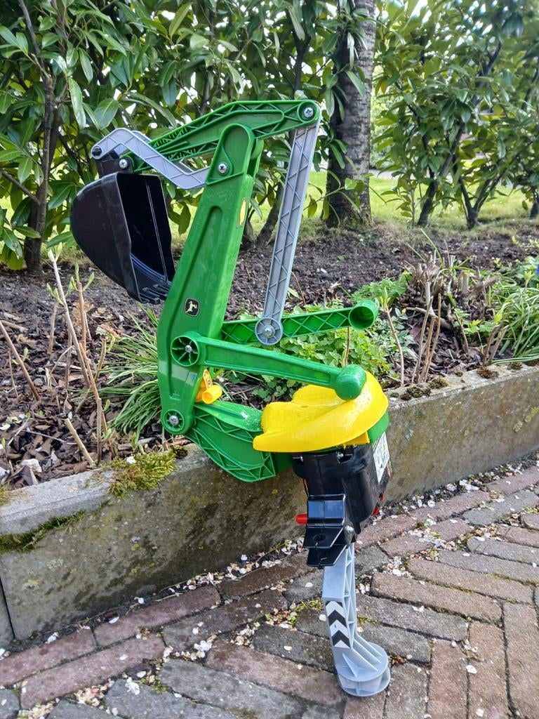 Rolly Toys John Deere kraantje (achterop traptractor), Ophalen, Gebruikt