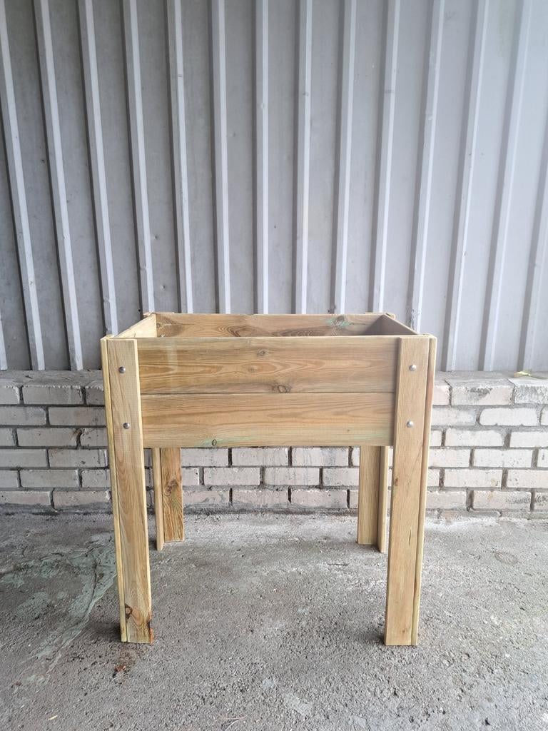 Verhoogde kweekbak geïmpregneerd grenenhout (81 x 51 x 78cm), Ophalen, Nieuw, Balkon, 60 tot 100 cm