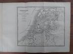 2/ Kaart Nederland middeleeuwen Franken Saskers Friezen 1840, Antiek en Kunst, Kunst | Etsen en Gravures, Ophalen of Verzenden