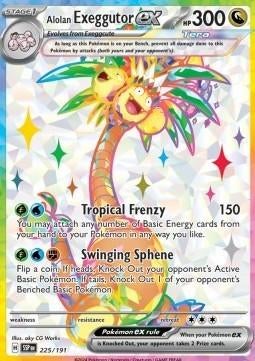Alolan EXEGGUTOR EX 225/191 - SURGING SPARKS, Ophalen of Verzenden, Nieuw, Losse kaart, Foil