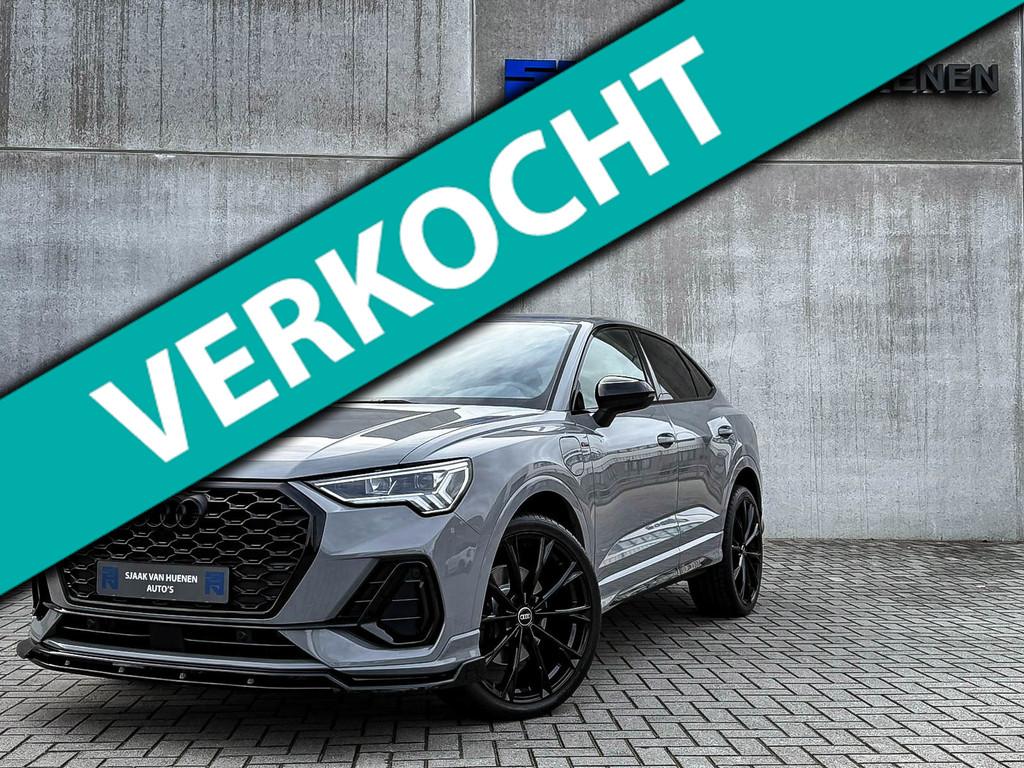 Audi Q3 Sportback 45TFSI e 245pk S-Tronic Competition S Edit, Gebruikt, Zwart, Lichtsensor, SUV of Terreinwagen