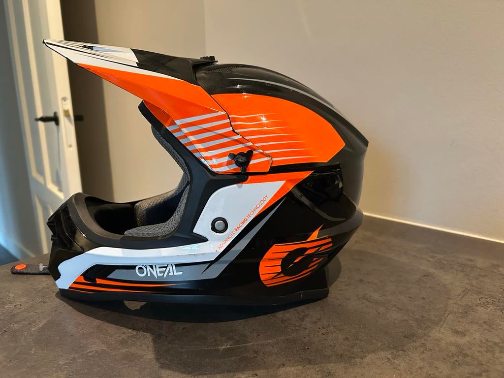 O'Neal Offroad kinder helm - Zwart/Oranje/Wit, Motoren, Kleding | Motorhelmen, Overige merken, Ophalen of Verzenden, Tweedehands