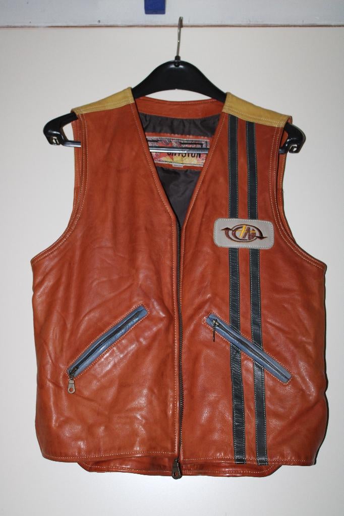 Leren Gilet Chyston, Kleding | Heren, Bodywarmers, Bruin, Maat 48/50 (M), Nieuw, Ophalen of Verzenden