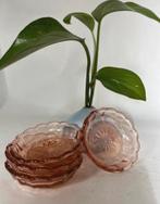 Vintage sausschaaltjes + 2 Blond Amsterdam theedoeken, Ophalen, Gebruikt, Schaal, Glas