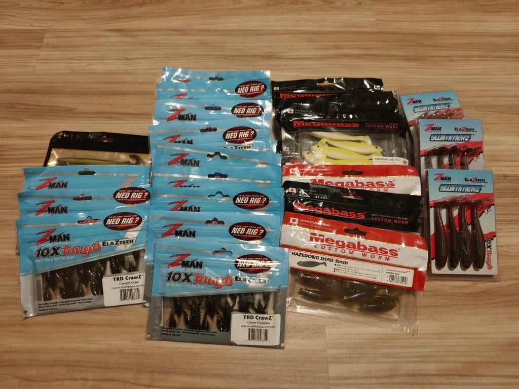 Megabass en Z-man softbaits - Nieuw in verpakking, Watersport en Boten, Ophalen of Verzenden, Nieuw, Overige typen