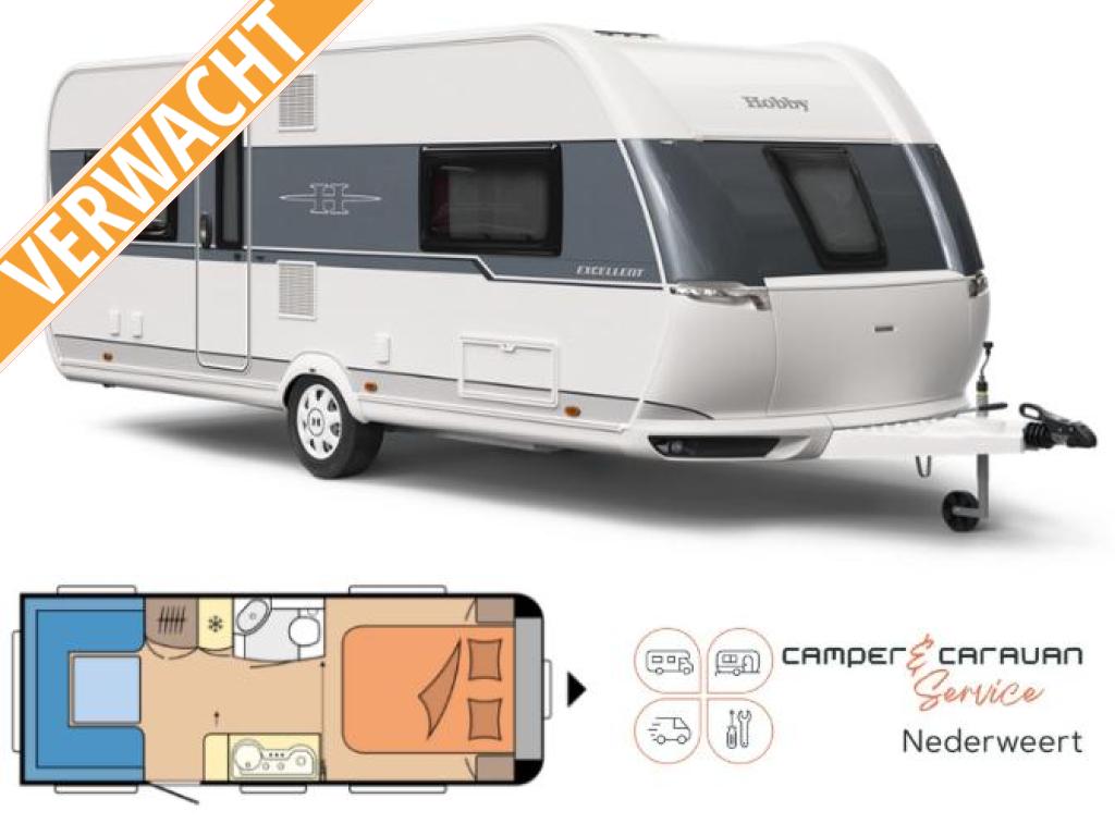 Hobby Excellent Edition 540 UFF, Caravans en Kamperen, Caravans, Overige typen, Hobby, Tot en met 2, Bedrijf