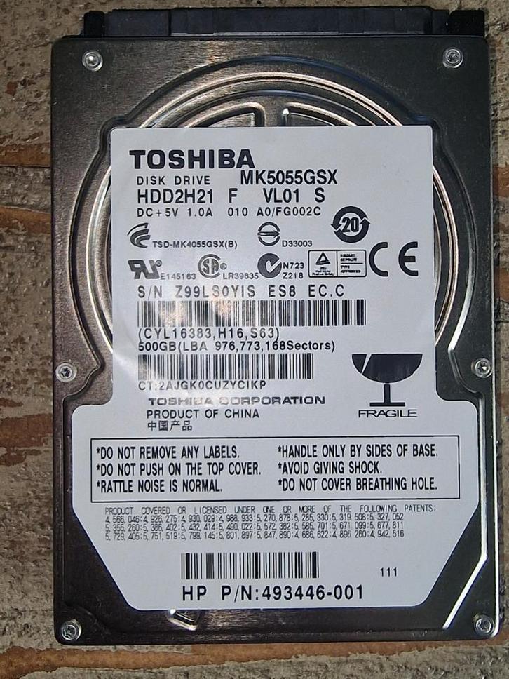 3 Laptop Harde Schijven: WD Scorpio & Toshiba, Computers en Software, Harde schijven, Laptop, Ophalen of Verzenden