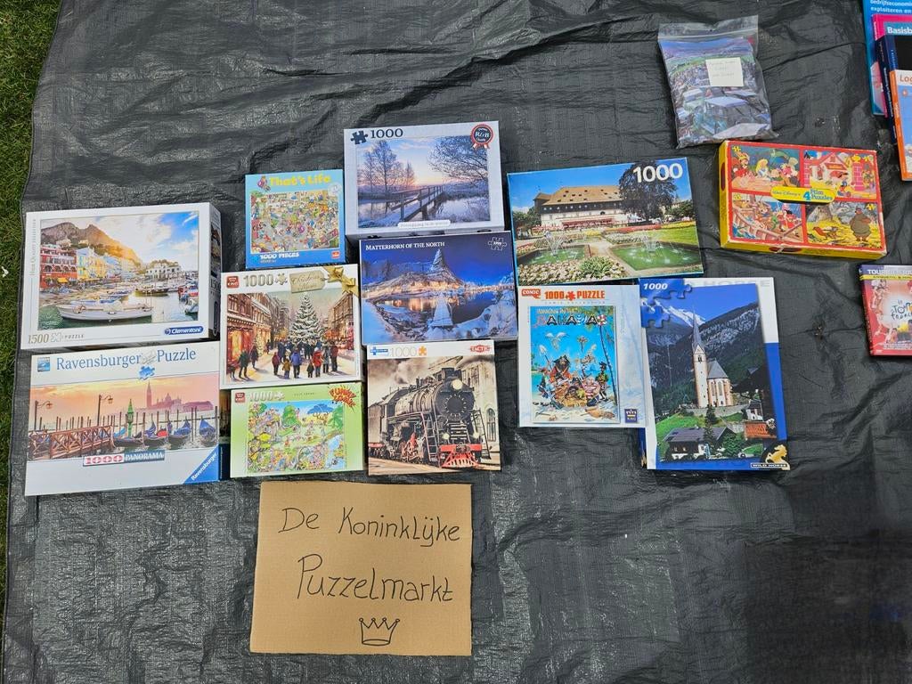 Koninklijke puzzelmarkt!, Ophalen of Verzenden, Zo goed als nieuw