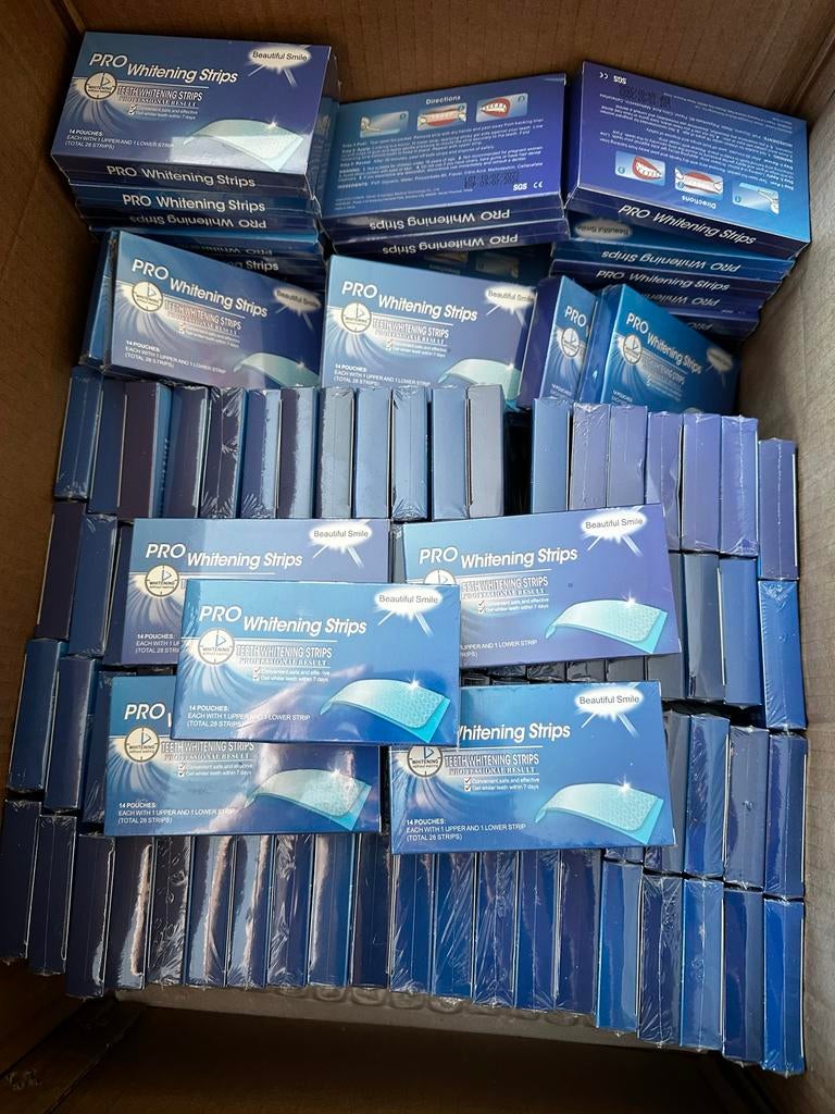 135 Pakjes Whitening Strips - Tandbleekstrips, Ophalen of Verzenden, Nieuw, Overige typen