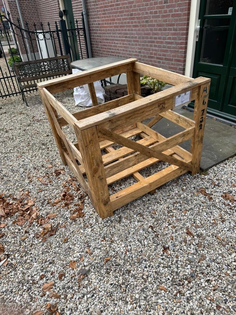 Houten krat en europallet, Doe-het-zelf en Verbouw, Kratten en Dozen, Ophalen, Gebruikt, 60 cm of meer, 75 tot 100 cm