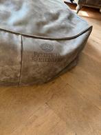 Fred de la Bretoniere leren poef - 65x65x35 cm, Huis en Inrichting, Gebruikt, Vierkant, Leer, Ophalen of Verzenden