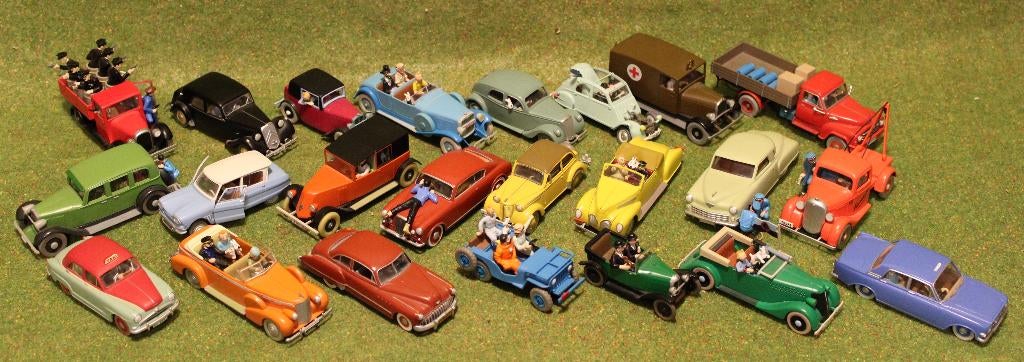 KUIFJE AUTO'S   ( 23 X ), Verzamelen, Ophalen of Verzenden, Kuifje, Zo goed als nieuw, Beeldje of Figuurtje