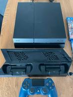 PS4 met standaard, , controler en 11 spellen, Ophalen of Verzenden, Zo goed als nieuw, Met 1 controller, Original