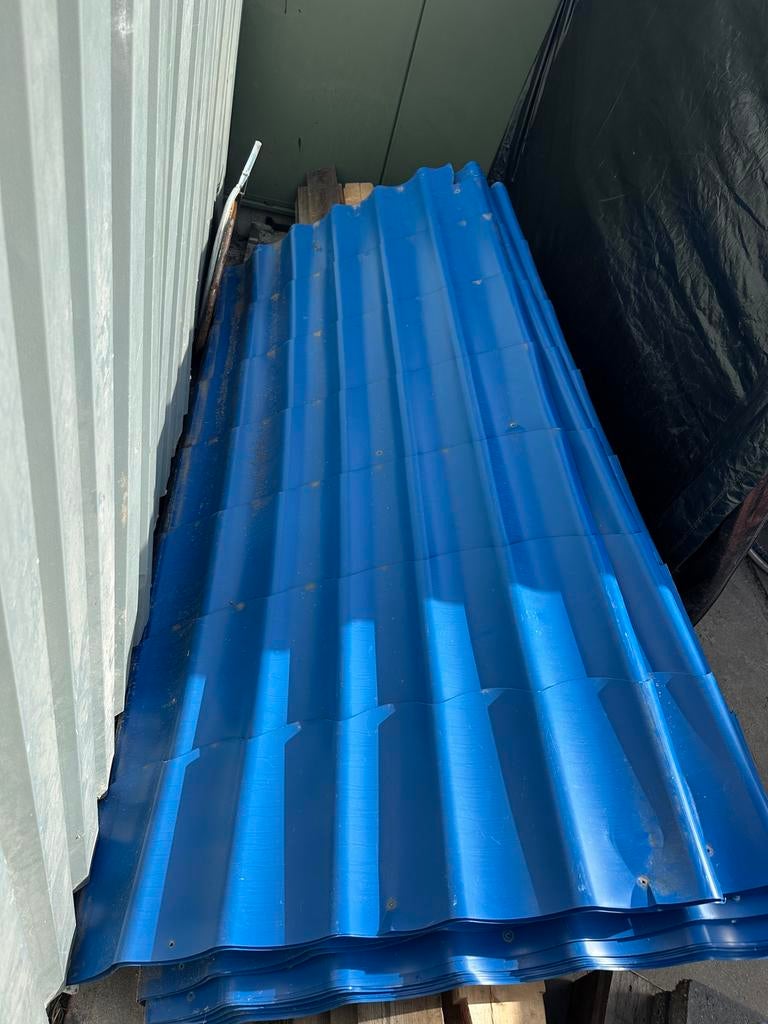 Dakpan profiel damwand platen 11 stuks 250 x 110, Ophalen, Gebruikt, Overige materialen