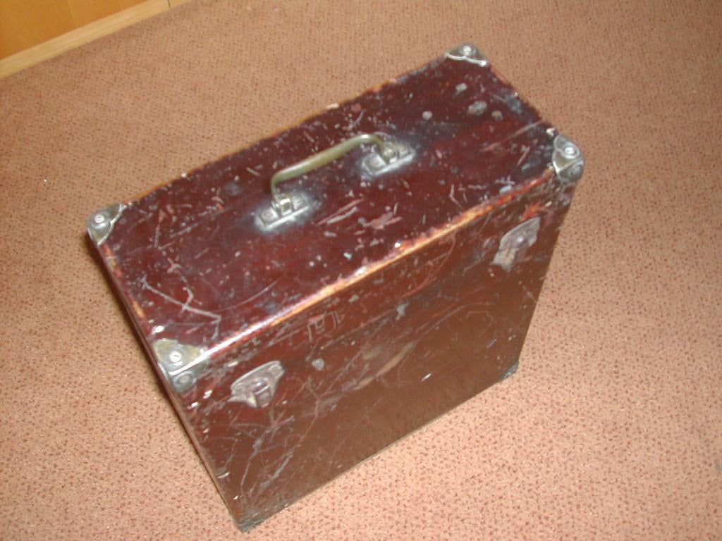 grammofoonplaten koffer met LP's, Antiek en Kunst, Antiek | Tv's en Audio, Ophalen of Verzenden