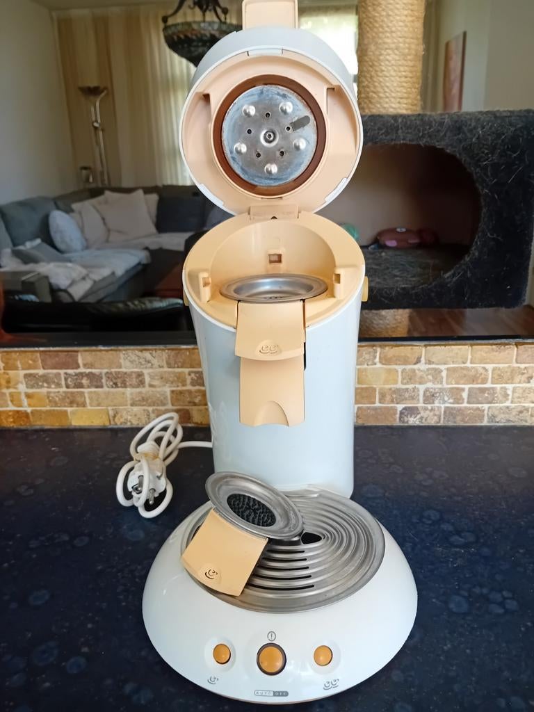 Philips Senseo koffiezetapparaat - Wit/Beige, Koffiepads en cups, Gebruikt, Koffiemachine, Ophalen of Verzenden