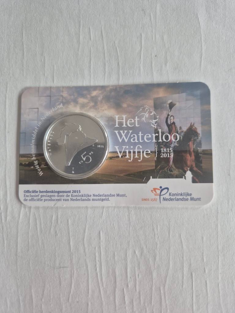 Waterloo Vijfje 2015, Postzegels en Munten, Munten | Europa | Euromunten, Ophalen of Verzenden, Overige landen, 5 euro, Losse munt