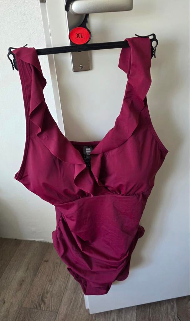 Dames badpak met ruches - Maat XL, Nieuw, Badpak, Ophalen of Verzenden, HEMA