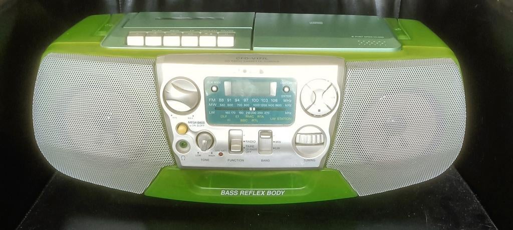 Geweldige kleur Sony CFD-V177L cd radio cassette corder, Ophalen of Verzenden, Gebruikt