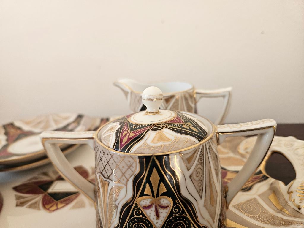 antiek Weense Alhambra porseleinen theeservies, Ophalen