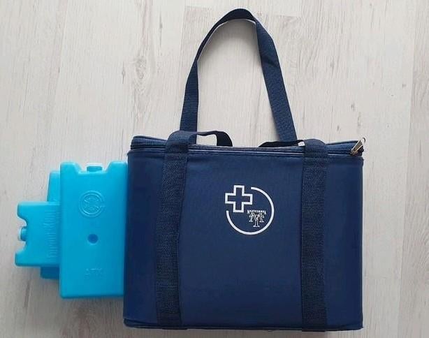 medicatie koeltas met 3 koelelementen, Ophalen, Zo goed als nieuw, Koeltas, Koelelement