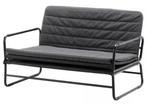 Ikea HAMMARN Slaapbank, Knisa donkergrijs/zwart, Zwart, Tweepersoons, Zo goed als nieuw, 140 cm