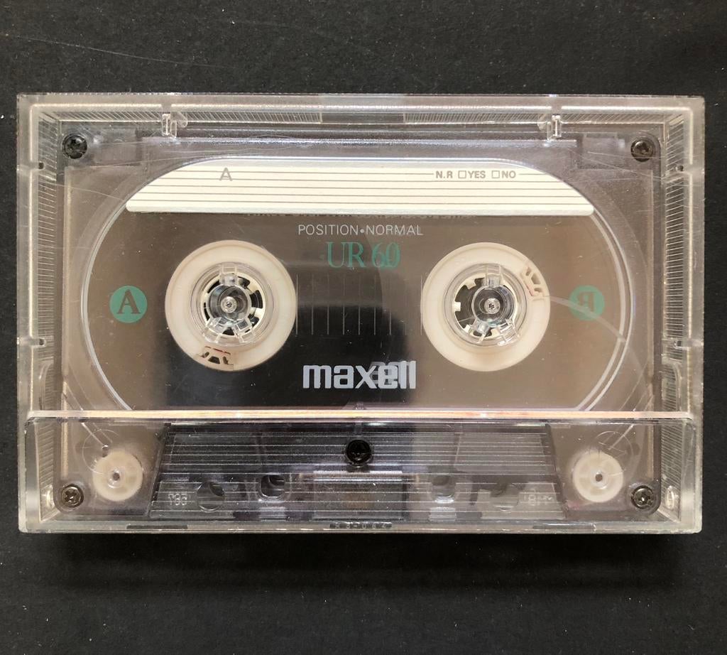 Maxell UR-60 cassette, Cd's en Dvd's, Cassettebandjes, Ophalen of Verzenden, Zo goed als nieuw, Overige genres, 1 bandje