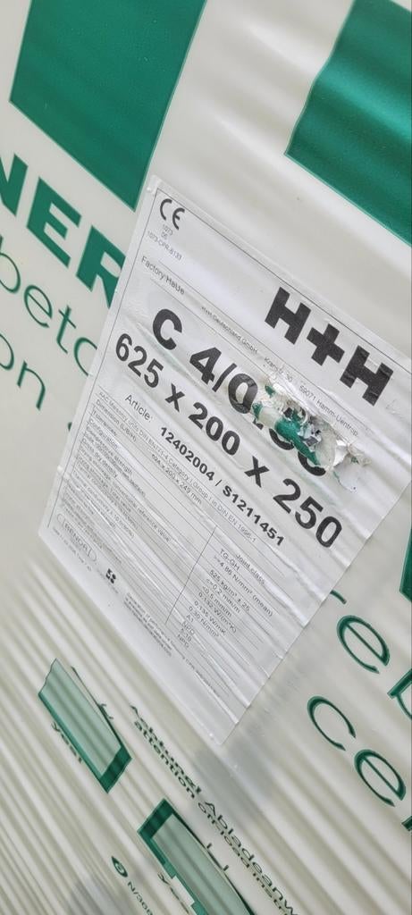 H&H Celbeton Ytong  blokken, Ophalen, Nieuw, Kalkzandstenen