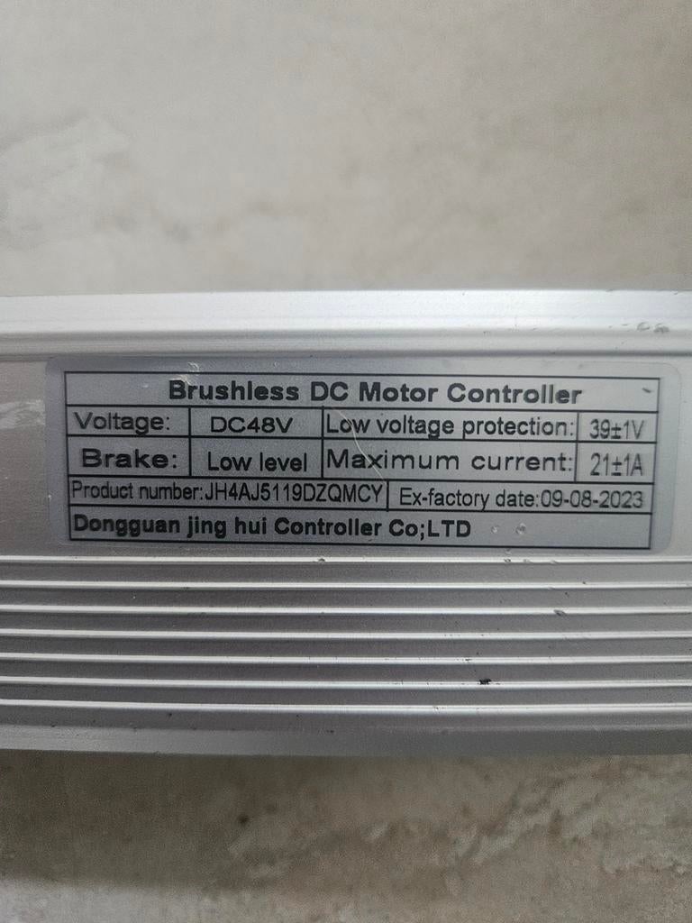V20 Opvoerbare Brushless DC Motor Controller 48V 21A, Elektrische fiets, Overige typen, Ophalen of Verzenden, Dongguan Jing Hui Controller Co;LTD
