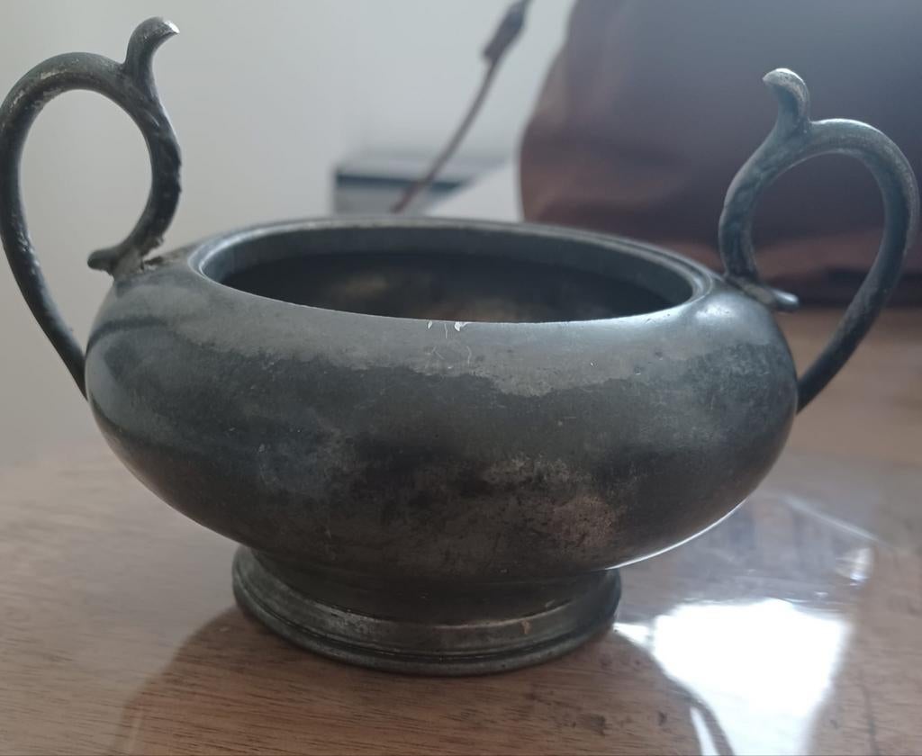 Tinnen potje, Antiek en Kunst, Ophalen